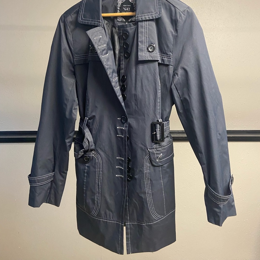 Yoki Belted Trench Coat Sz L